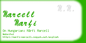 marcell marfi business card